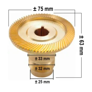 ENGRANE HELICOIDAL (BRONCE) PARA AVANCE AUTOMATICO APF-500 FRESADORA X6323 Y X6325 KENTA-01