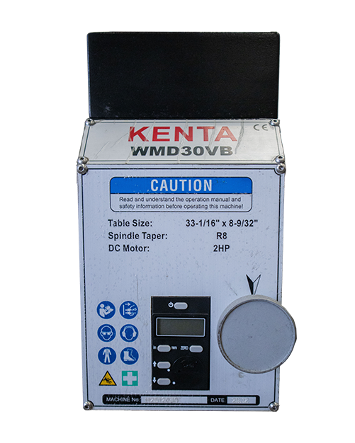 Taladro fresador de banco modelo: WMD-30VB cono R-8, Kenta - Imagen 3