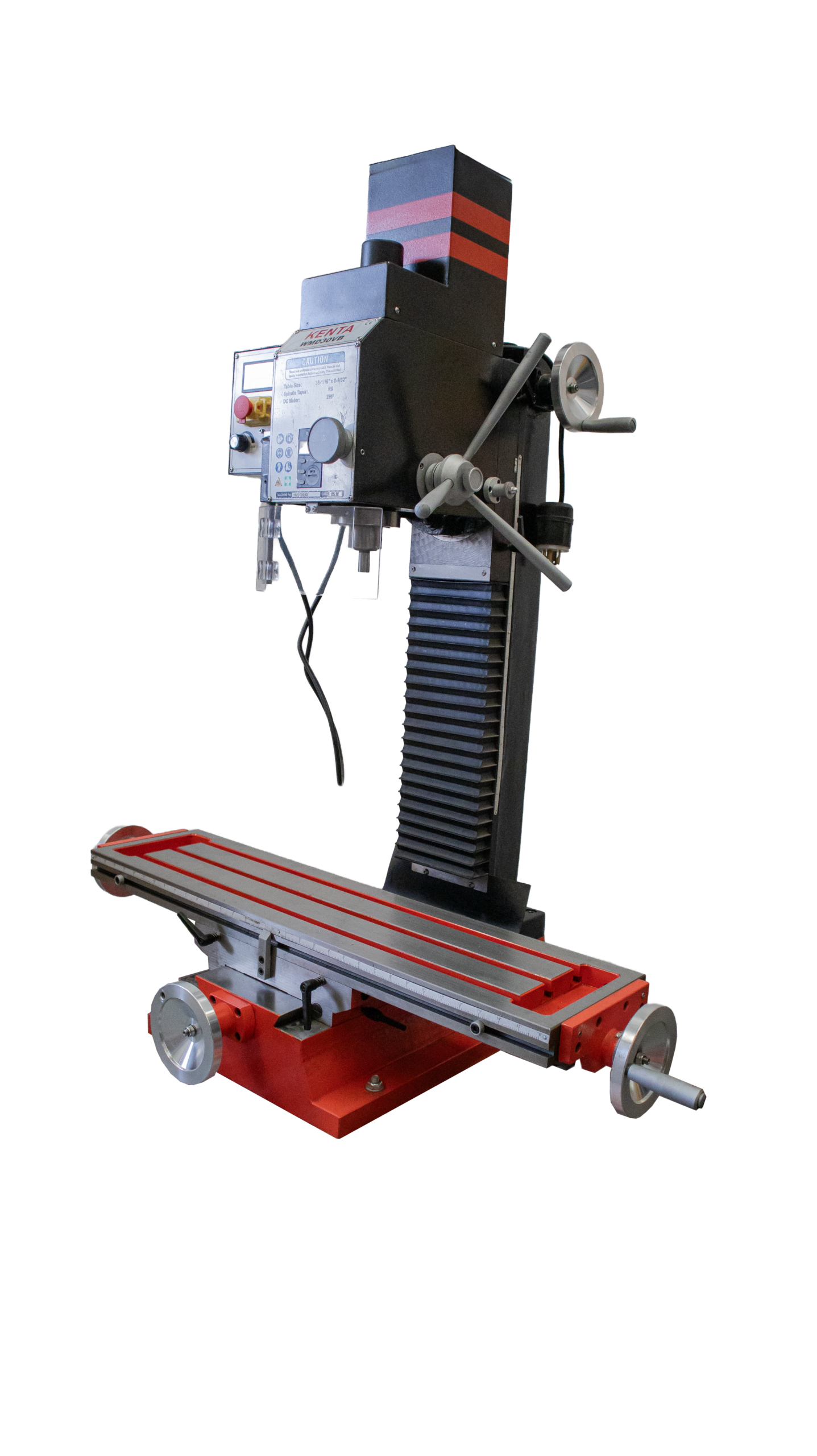 Taladro fresador de banco modelo: WMD-30VB cono R-8, Kenta - Imagen 2