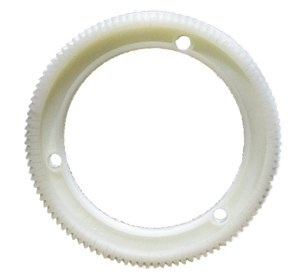 ENGRANE HELICOIDAL NYLAMID, BLANCO PARA AVANCE AUTOMATICO DE FRESADORA, KENTA.